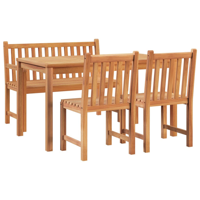 Set mobilier pentru grădină, 4 piese, lemn masiv de tec - WALTI WALTI