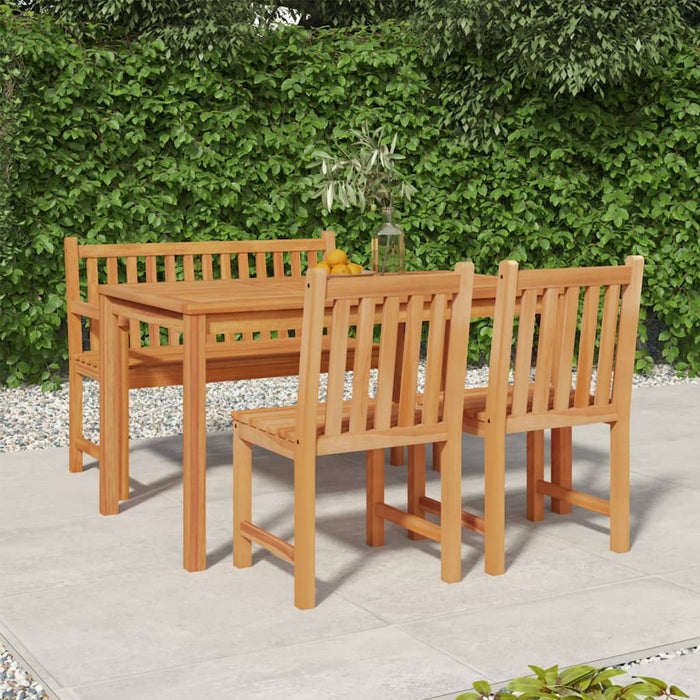 Set mobilier pentru grădină, 4 piese, lemn masiv de tec - WALTI WALTI