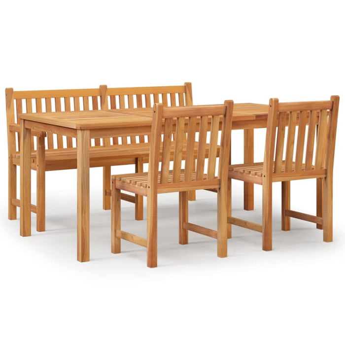 Set mobilier pentru grădină, 4 piese, lemn masiv de tec - WALTI WALTI