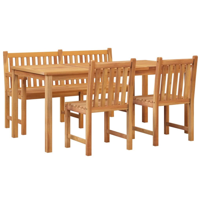 Set mobilier pentru grădină, 4 piese, lemn masiv de tec - WALTI WALTI