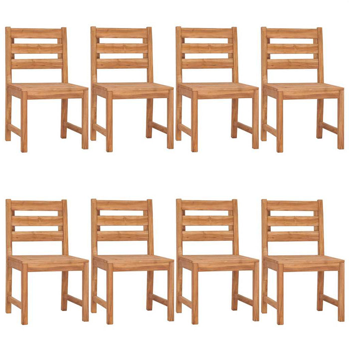 Set mobilier de grădină, 9 piese, lemn masiv de tec WALTI