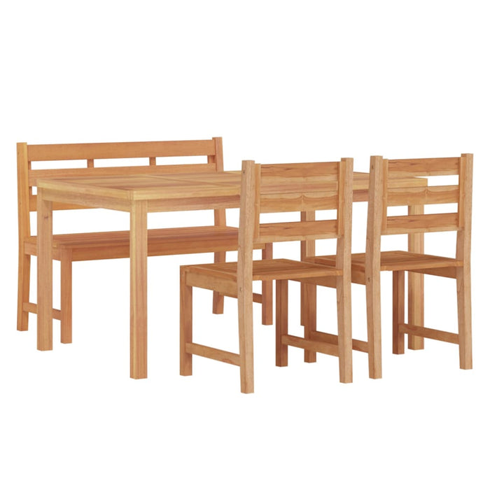 Set mobilier pentru grădină, 4 piese, lemn masiv de tec - WALTI WALTI
