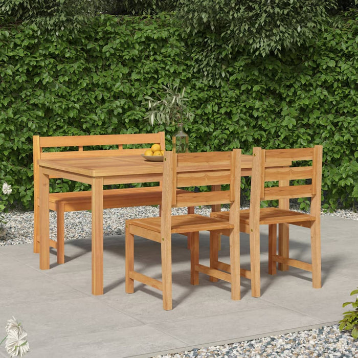Set mobilier pentru grădină, 4 piese, lemn masiv de tec - WALTI WALTI