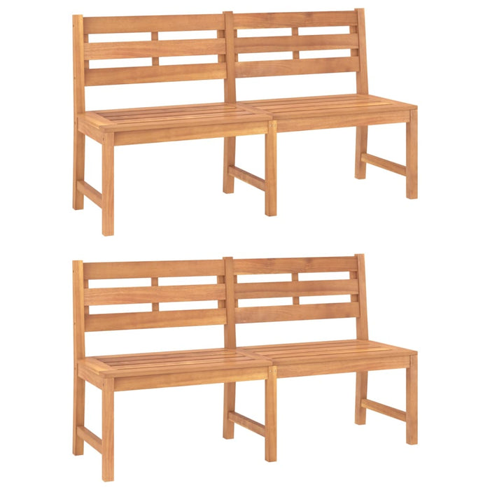 Set mobilier pentru grădină, 3 piese, lemn masiv de tec WALTI