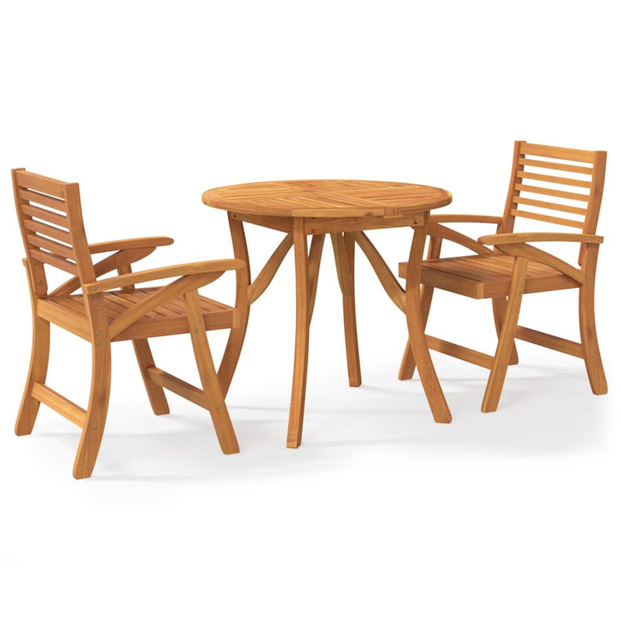 Set mobilier de grădină, 3 piese, lemn masiv de acacia - WALTI WALTI