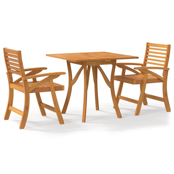 Set mobilier de grădină, 3 piese, lemn masiv de acacia WALTI