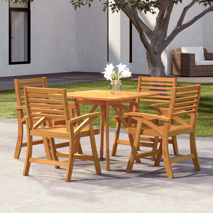 Set mobilier de grădină, 5 piese, lemn masiv de acacia WALTI