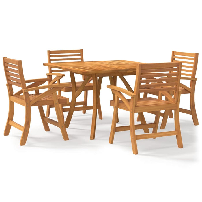 Set mobilier de grădină, 5 piese, lemn masiv de acacia WALTI