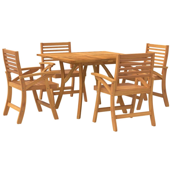 Set mobilier de grădină, 5 piese, lemn masiv de acacia WALTI
