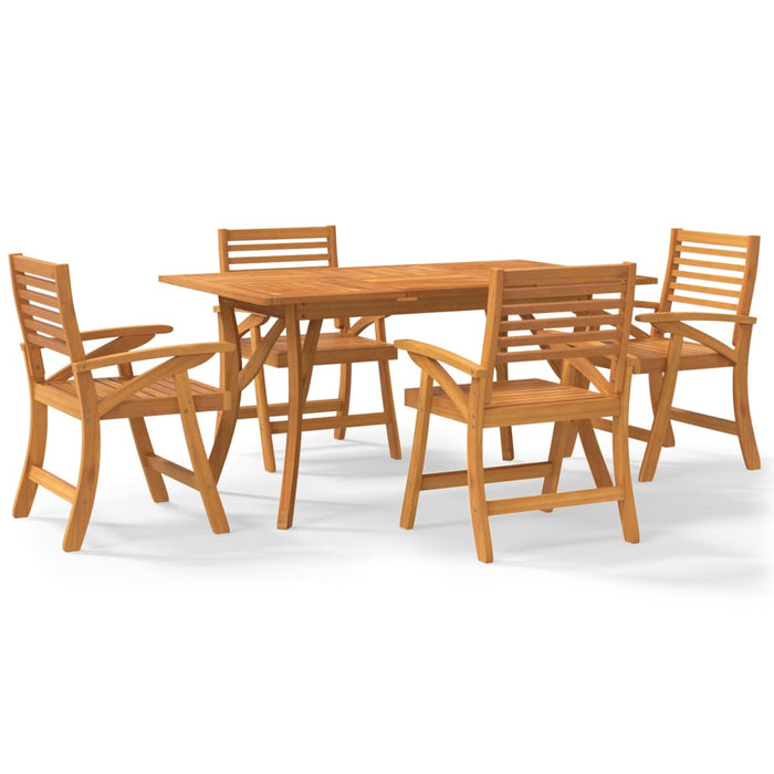 Set mobilier de grădină, 5 piese, lemn masiv de acacia - WALTI WALTI