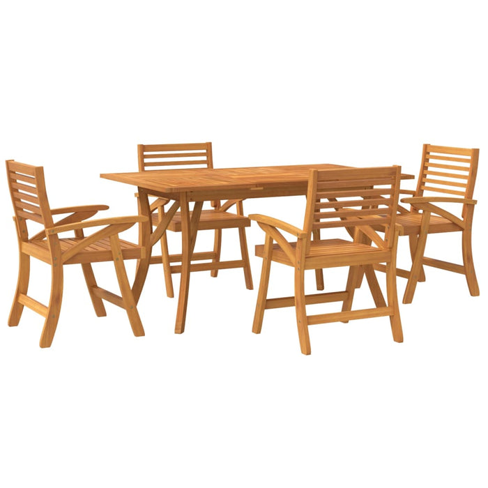 Set mobilier de grădină, 5 piese, lemn masiv de acacia - WALTI WALTI