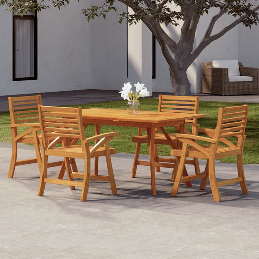 Set mobilier de grădină, 5 piese, lemn masiv de acacia - WALTI WALTI