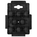 Cărucioare transport 8 roți 12 buc, negru 150 kg, polipropilenă - WALTI WALTI
