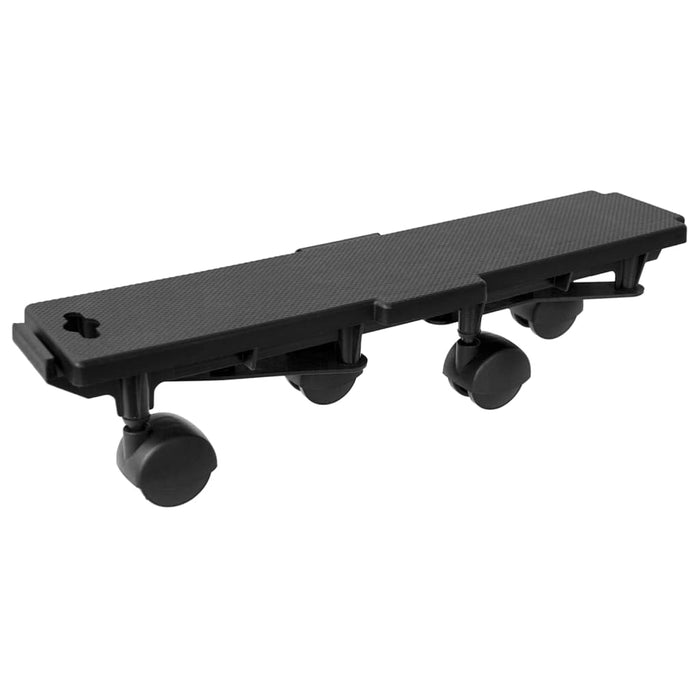 Cărucioare transport 4 roți 6 buc, negru, 170 kg, polipropilenă - WALTI WALTI