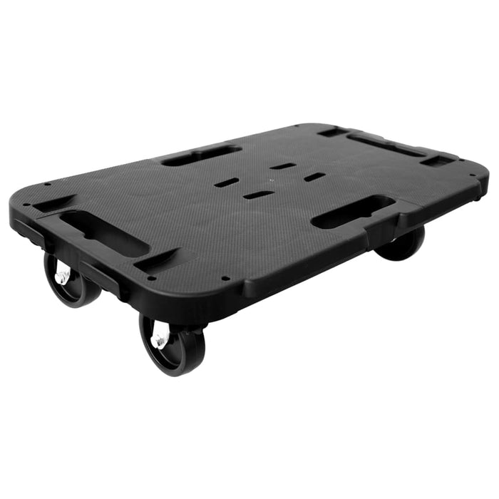 Cărucioare de transport, 5 buc., negru, 300 kg, polipropilenă WALTI