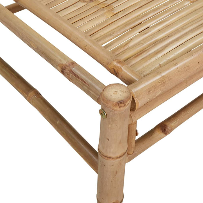 Set mobilier de grădină cu perne gri închis, 5 piese, bambus WALTI