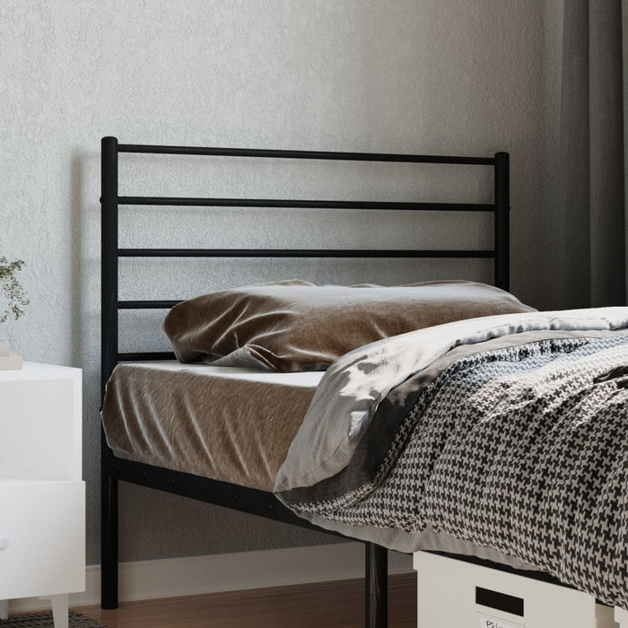 Tăblie de pat de schimb metalică, negru, 80 cm WALTI