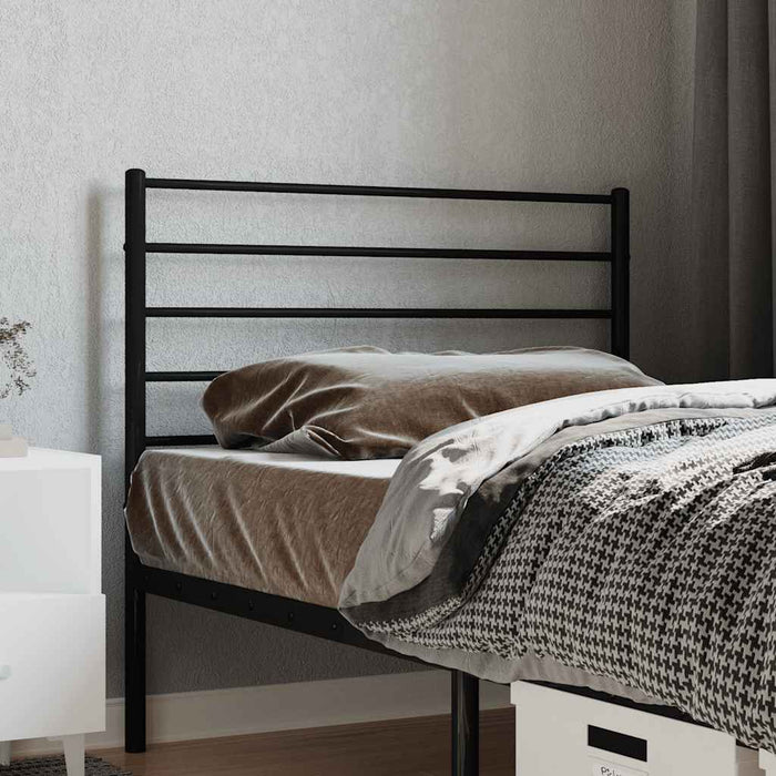 Tăblie de pat de schimb metalică, negru, 90 cm WALTI
