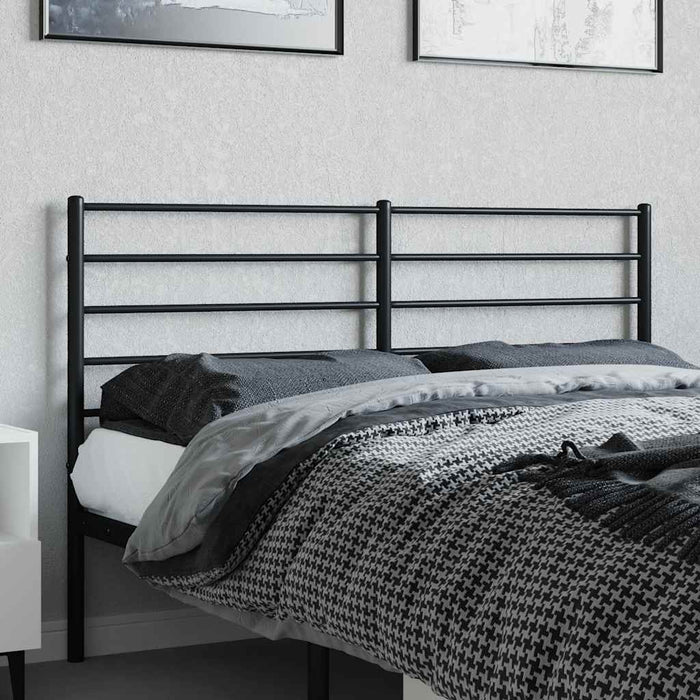 Tăblie de pat de schimb metalică, negru, 120 cm WALTI