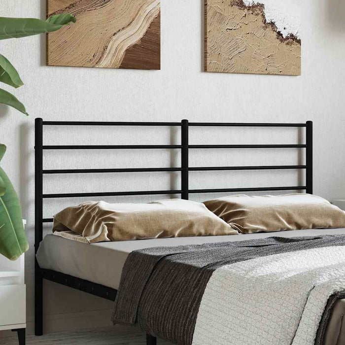 Tăblie de pat de schimb metalică, negru, 120 cm WALTI