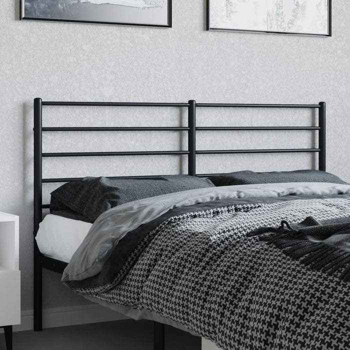 Tăblie de pat metalică, negru, 135 cm - WALTI WALTI