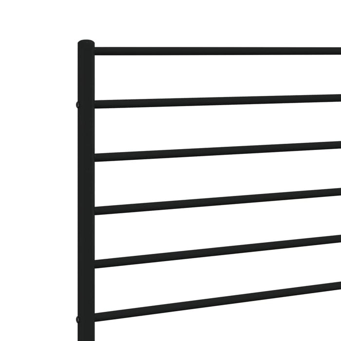 Tăblie de pat metalică, negru, 135 cm - WALTI WALTI