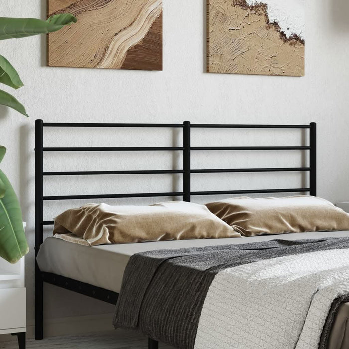 Tăblie de pat metalică, negru, 135 cm - WALTI WALTI