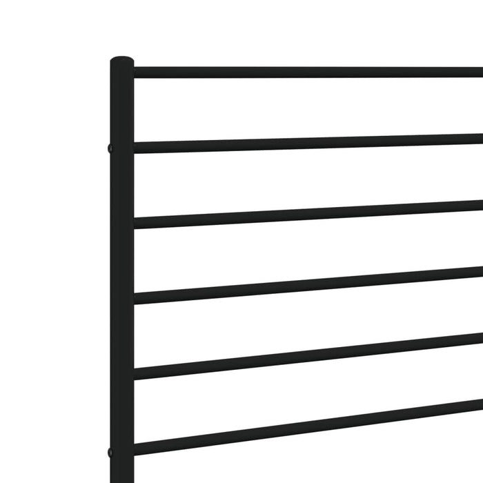 Tăblie de pat metalică, negru, 150 cm - WALTI WALTI
