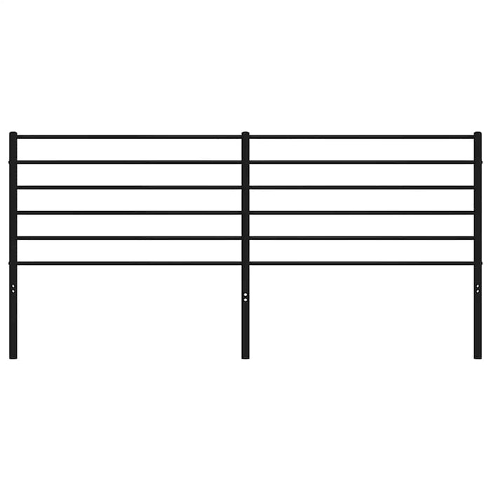 Tăblie de pat de schimb metalică, negru, 180 cm WALTI