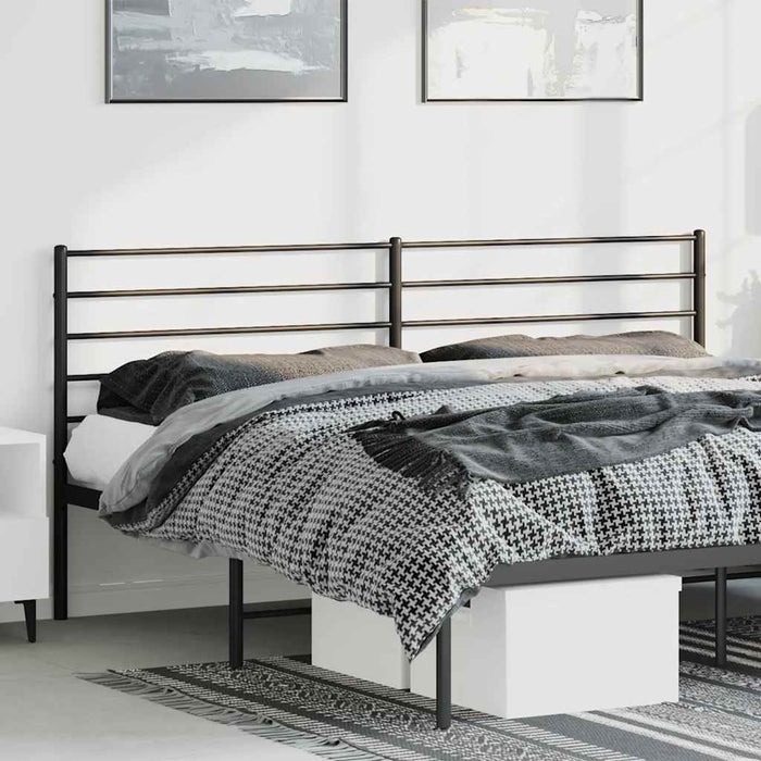 Tăblie de pat de schimb metalică, negru, 180 cm WALTI