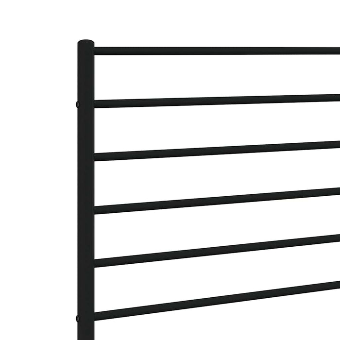 Tăblie de pat de schimb metalică, negru, 193 cm WALTI
