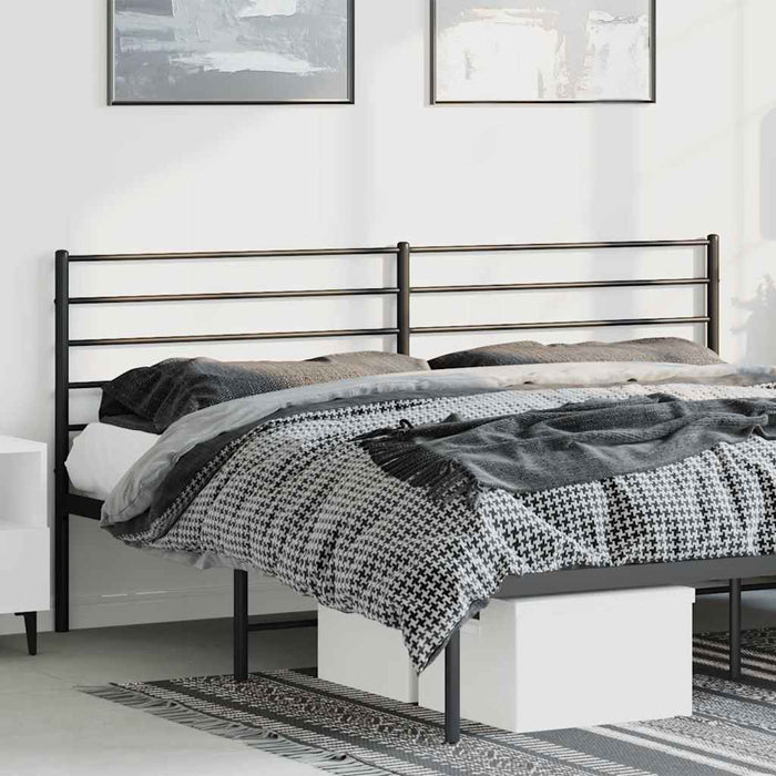 Tăblie de pat de schimb metalică, negru, 193 cm WALTI