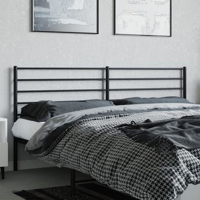 Tăblie de pat de schimb metalică, negru, 200 cm WALTI