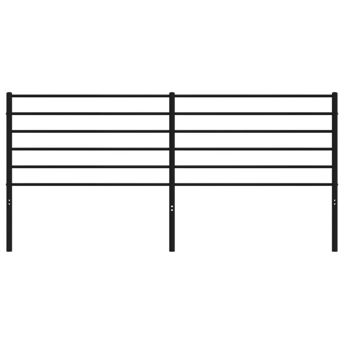 Tăblie de pat de schimb metalică, negru, 200 cm WALTI