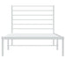 Cadru de pat metalic cu tăblie, alb, 90x190 cm - WALTI WALTI
