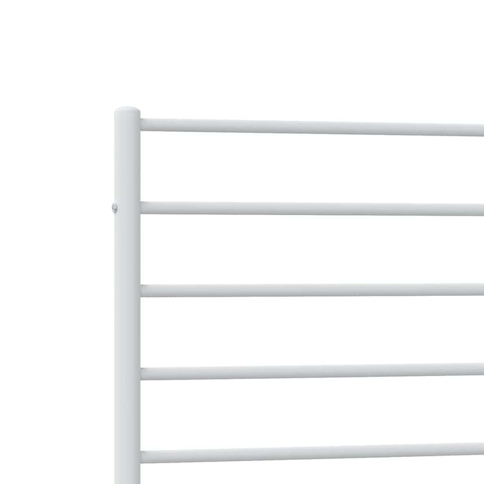 Cadru de pat din metal cu tăblie, alb, 100x200 cm - WALTI WALTI