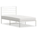 Cadru de pat din metal cu tăblie, alb, 107x203 cm - WALTI WALTI