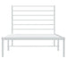 Cadru de pat din metal cu tăblie, alb, 107x203 cm - WALTI WALTI