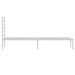 Cadru de pat din metal cu tăblie, alb, 107x203 cm - WALTI WALTI