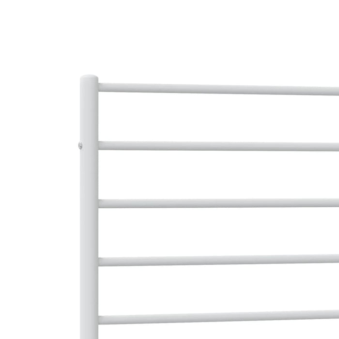 Cadru de pat din metal cu tăblie, alb, 107x203 cm - WALTI WALTI