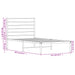 Cadru de pat din metal cu tăblie, alb, 107x203 cm - WALTI WALTI