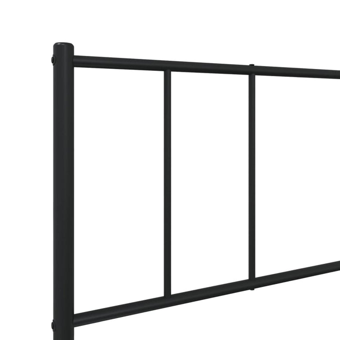 Cadru de pat din metal cu tăblie, negru, 100x200 cm - WALTI WALTI