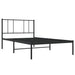 Cadru de pat din metal cu tăblie, negru, 107x203 cm - WALTI WALTI