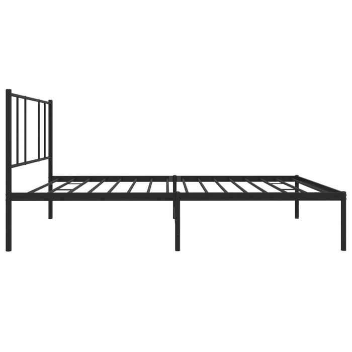 Cadru de pat din metal cu tăblie, negru, 107x203 cm - WALTI WALTI