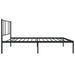 Cadru de pat din metal cu tăblie, negru, 107x203 cm - WALTI WALTI