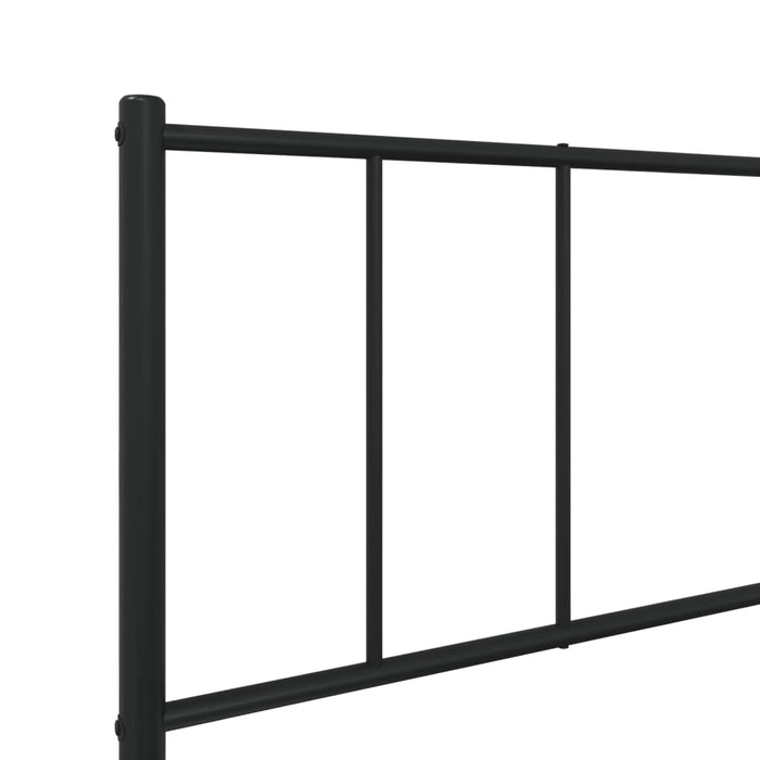 Cadru de pat din metal cu tăblie, negru, 107x203 cm - WALTI WALTI