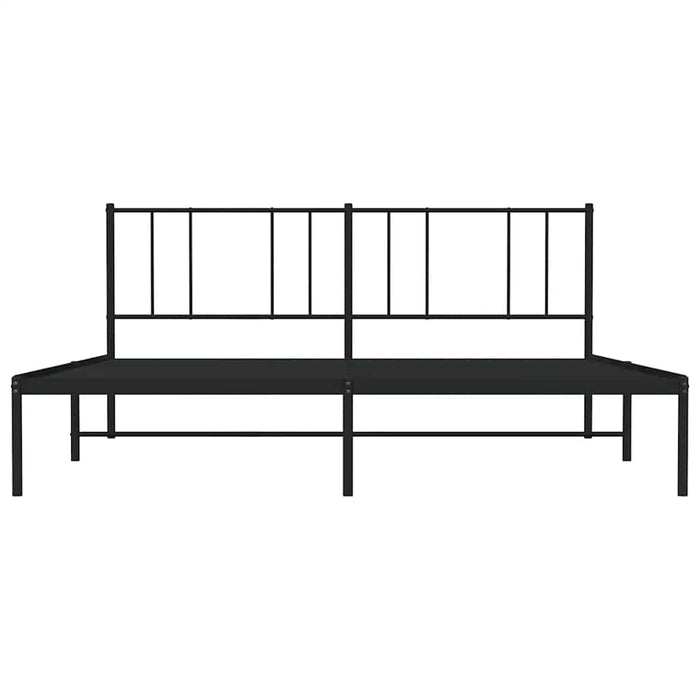 Cadru de pat metalic cu tăblie, negru, 183x213 cm - WALTI WALTI