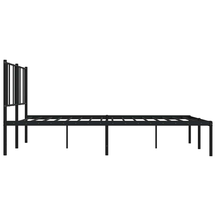 Cadru de pat metalic cu tăblie, negru, 183x213 cm - WALTI WALTI