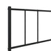 Cadru pat metalic cu tăblii de cap/picioare, negru, 100x190 cm - WALTI WALTI