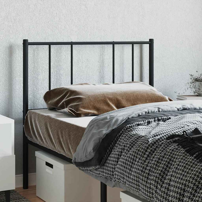 Tăblie de pat de schimb metalică, negru, 90 cm WALTI
